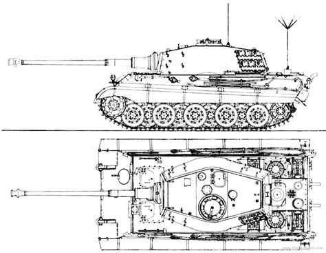 Drawn Tank King Tiger Tank Pencil And In Color Drawn