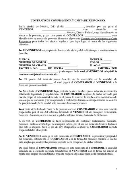 Doc Carta Responsiva Y Compra De Auto Gerizim Ramos Castillo