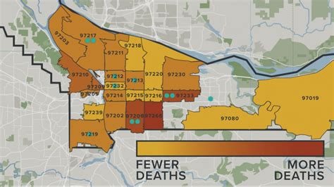 Heat Related Deaths In Multnomah County By Zip Code