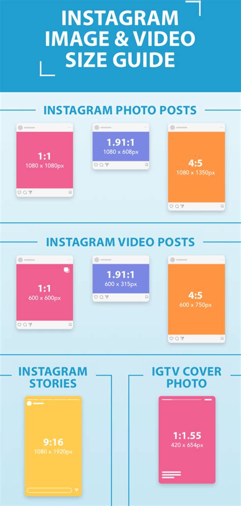 Instagram Image Size Dimensions And Instagram Video Aspect Ratios And Resolution Instag