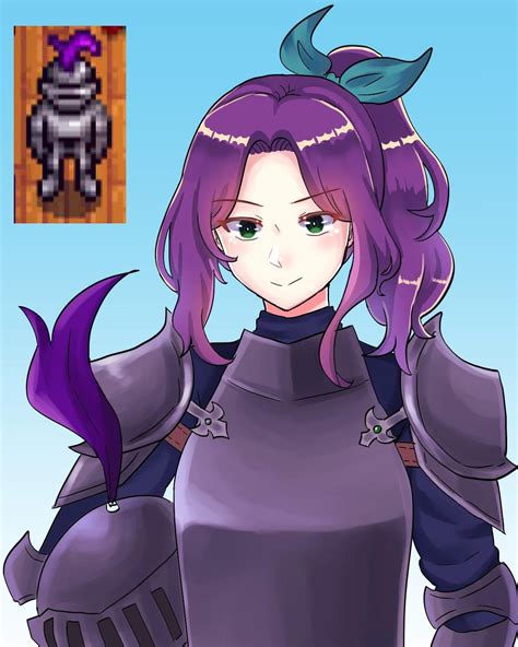 Stardew Valley Art Abigail In Her Suit Of Armor For Clothing Therapy