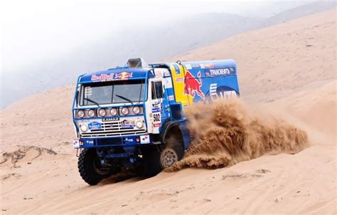 Wallpaper Sand Fog Desert Kamaz Rally Rally Marathon Kamaz Dakar