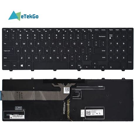 Laptop Keyboard Backlit For Dell Inspiron 15 3000 Series 3541 3542 3551