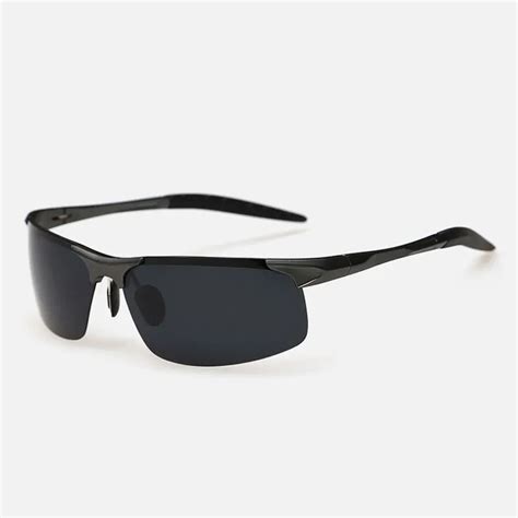2023 mens polarized rimless aluminum cheap polarized sunglasses for driving and outdoor sports