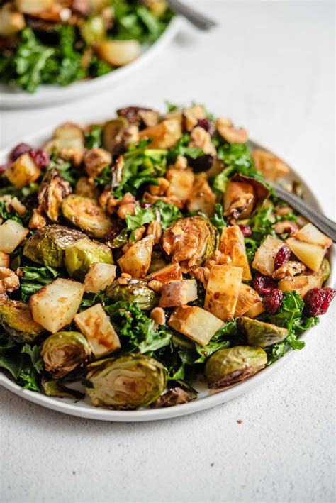 Roasted Potato Kale Salad With Balsamic Dressing Vegan Recipe