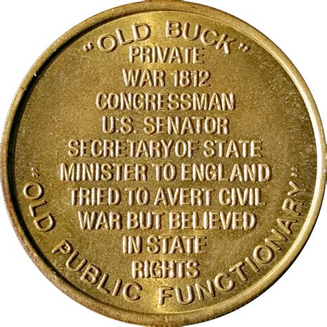 Token - James Buchanan (15th President) - * Tokens * – Numista
