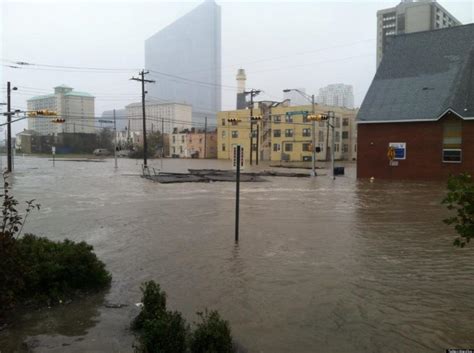 Atlantic City Flooding Photos Reveal Hurricane Sandy Damage Huffpost