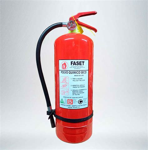 Extintor De Polvo Químico Seco 10 Kg Al 90 Certificado Faset