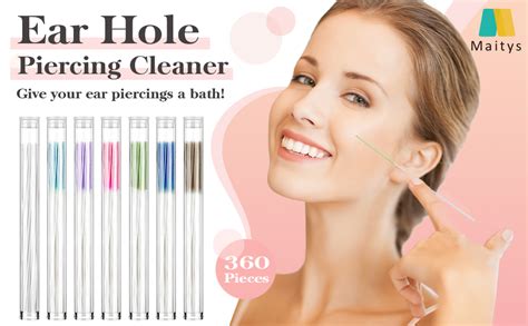 360 Pieces Ear Hole Floss Earrings Hole Cleaner Disposable Piercing