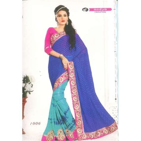half and half party wear saree at best price in surat by ameyaa designer id 9128261530