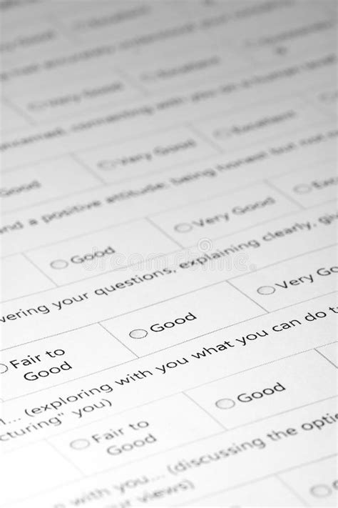 Questionnaire Survey A Stock Image Image Of Tick Choose 40240071