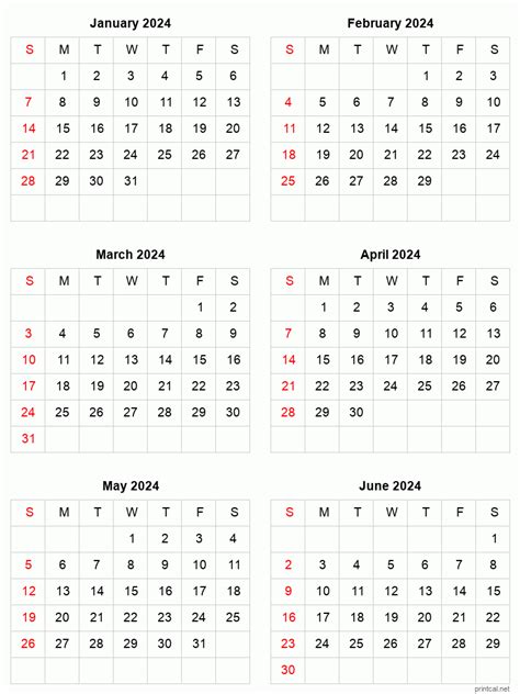 2024 Word Calendar Two Months Per Page Free Printable Templates Two