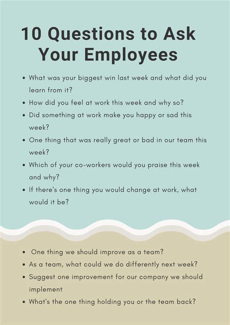 Questions To Ask Your Employees Weekdone