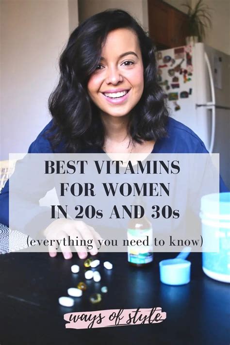The Best Vitamins For Women In 20s And 30s Ways Of Style