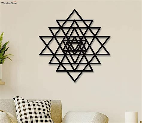 Buy Geometric Triangle Wall Art Hanging Showpiece Online In India At