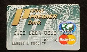 Aug 13, 2021 · the first premier bank credit card doesn't charge a security deposit, but with multiple fees and a high interest rate, it will still cost you plenty. First Premier Bank MasterCard credit card exp 2003♡Free Shipping♡cc975 | eBay