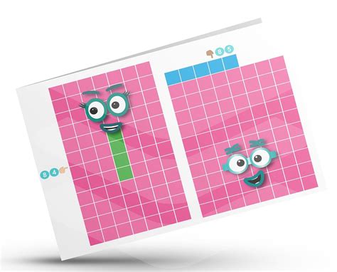 Numberblocks Face Stickers 80 89 Instant Download Pdf Png Etsy