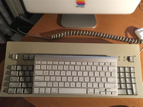 The Apple Extended Keyboard Ii Compared To A Newer Wireless Apple