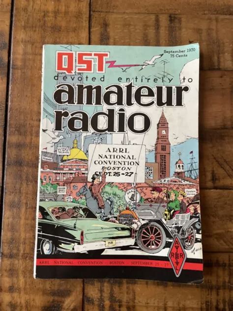 Vintage Qst Magazine September Boston City Art Cover Arrl Amateur Ham Radio Picclick
