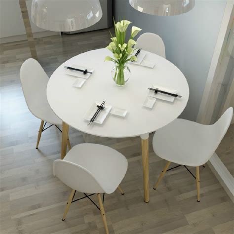 Circle Dining Table White Round Dining Table Luxury D