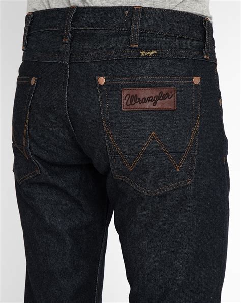 Wrangler Dark Denim Bostin Selvedge Slim Fit Jeans In Blue For Men