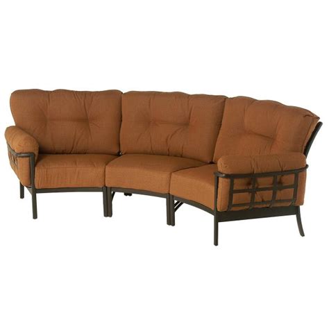 stratford estate deep seating crescent sectional by hanamint deep seating seating furniture