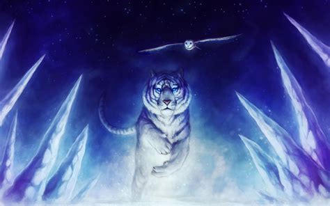 Anime White Tiger Wallpapers Top Free Anime White Tiger Backgrounds