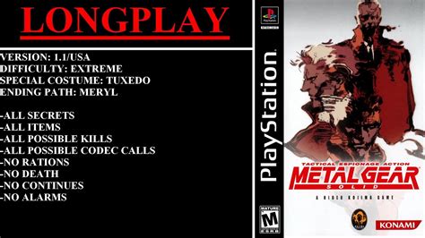 Metal Gear Solid V11usa Playstation Longplay Tuxedo