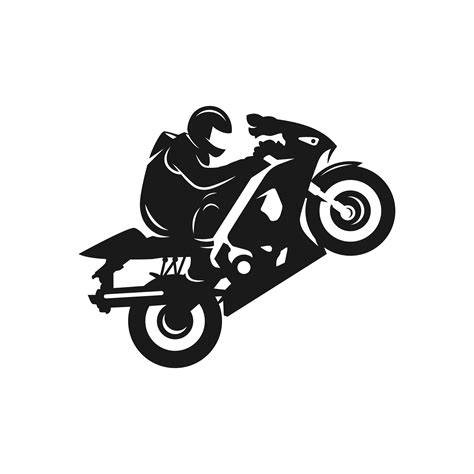 Logo De Silhouette De Moto De Sport 4982329 Telecharger Vectoriel