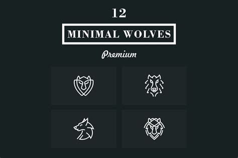 Minimal Wolf Logo Pack Branding And Logo Templates Creative Market