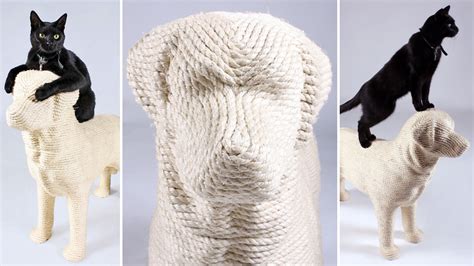 This Dog Shaped Scratching Post Is Sure To Fuel The Dogs