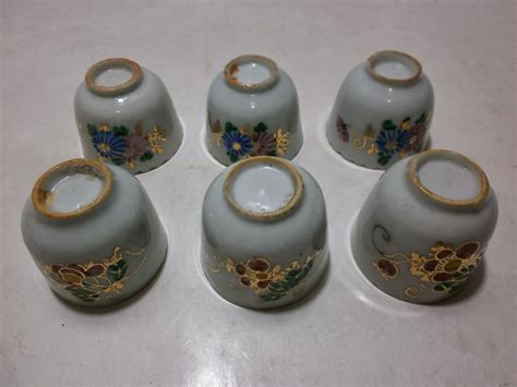 Antikpisan 6 Buah Cangkir Kecil Porcelain Sold Out Terjual