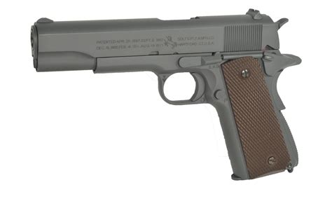 Pistola Airsoft Colt 1911 Acero Inox Full Metal 6mm Bbs Triestina