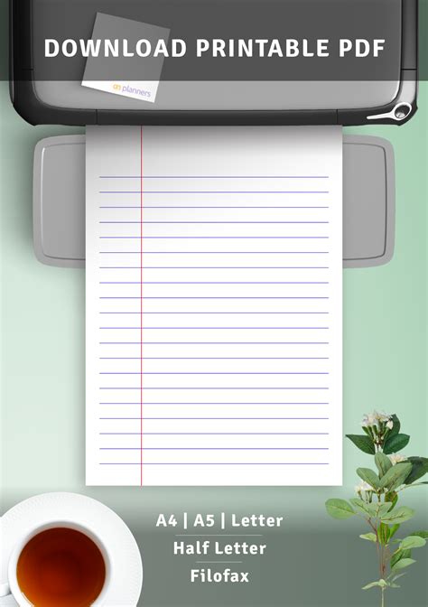 Free Printable Lined Paper A4 A4 Linedruled Paper Generator Download