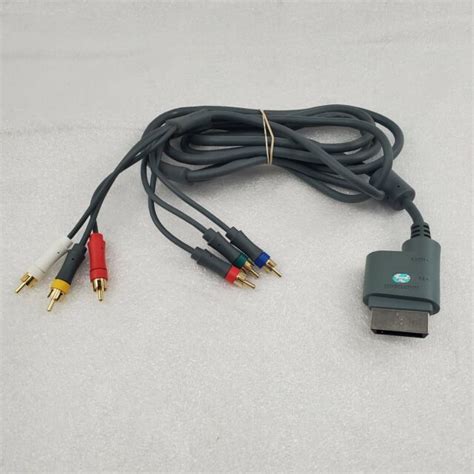 Oem Official Xbox 360 S Slimfat Component Composite Av Hd Tv Rca Cable