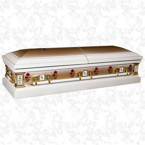 Devotion Gold And Roses Metal American Casket The Funeral Outlet