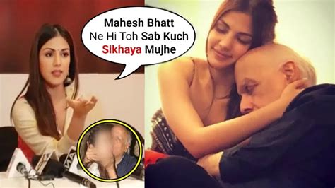 rhea chakroborty secret relation with mahesh bhatt pl0tlng against sushant singh rajput viral