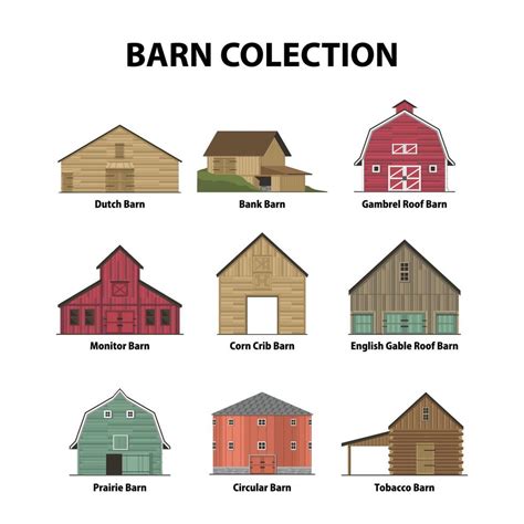 Vector Traditional Barn Flat Design Illustration 5625569 Vector Art At