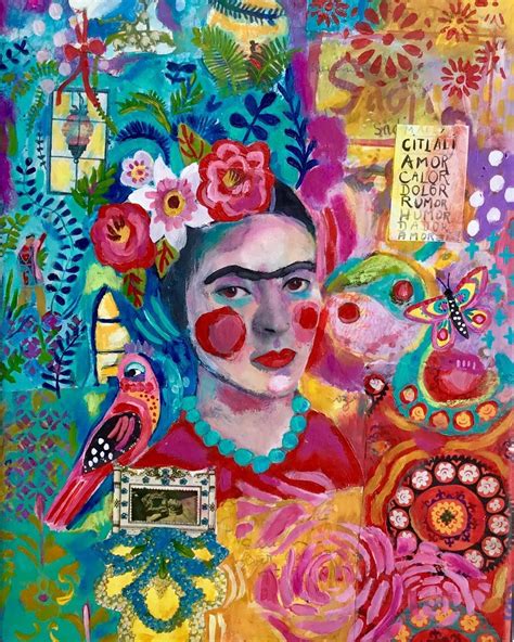 Experimenting With Collage Fridakahlo Fridapainting Collageart