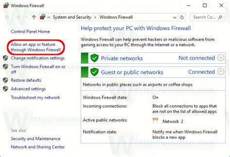 How To Allow Or Block Apps In Windows Firewall In Windows 10