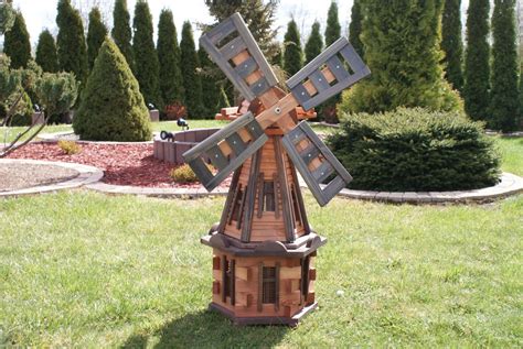 Wooden Garden Windmills Handmade Wooden Windmills For Garden Or Patio