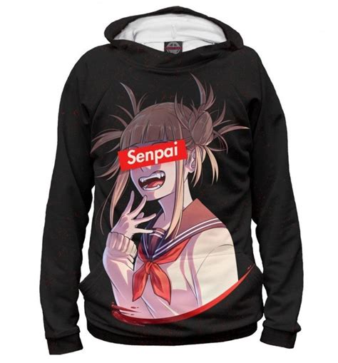 Himiko Toga Senpai Hoodie Sweatshirt My Hero Academia Etsy