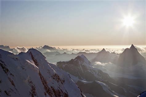 Sunset Over Swiss Alps By Buena Vista Images