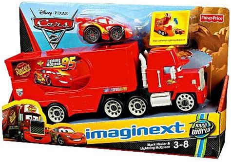 Fisher Price Disney Pixar Cars Imaginext Cars 2 Mack Hauler Lightning