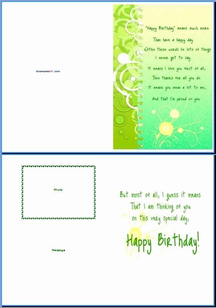 50 Microsoft Word Birthday Card Templates Ufreeonline Template