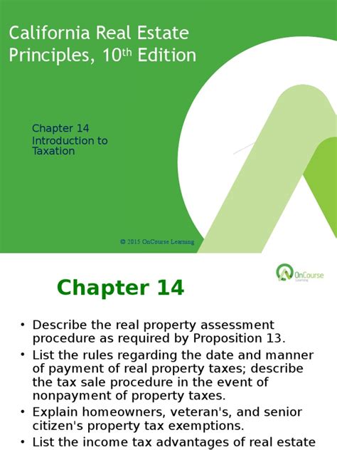 California Real Estate Principles 10e Powerpoint Ch 14 Pdf