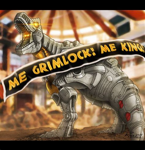 Grimlock Jurassic Park Style Dinobots Decepticons Transformers Movie Transformers Artwork