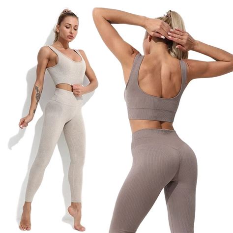 gym sets womens outfits workout clothes for women sportswear seamless yoga set leggings sport