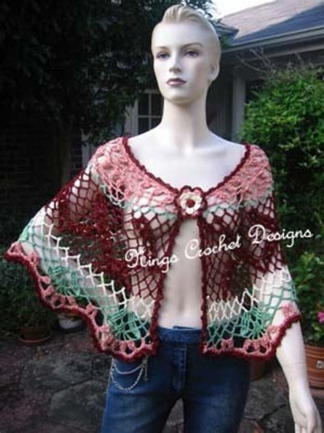 Amazingcrochet Swirl Poncho Crochet Pattern Etsy