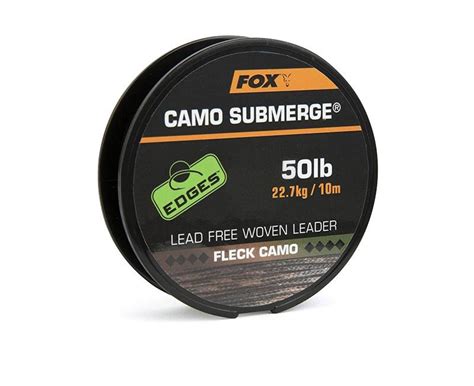 Fox Submerge Camo Lead Free Leader Hareco Hengelsport